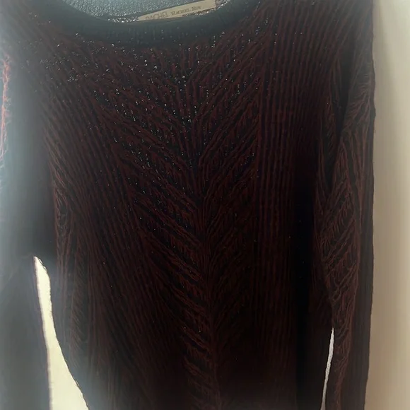 Rachel Rachel Roy size medium red black long sleeve shirt top show your love - Picture 12 of 12